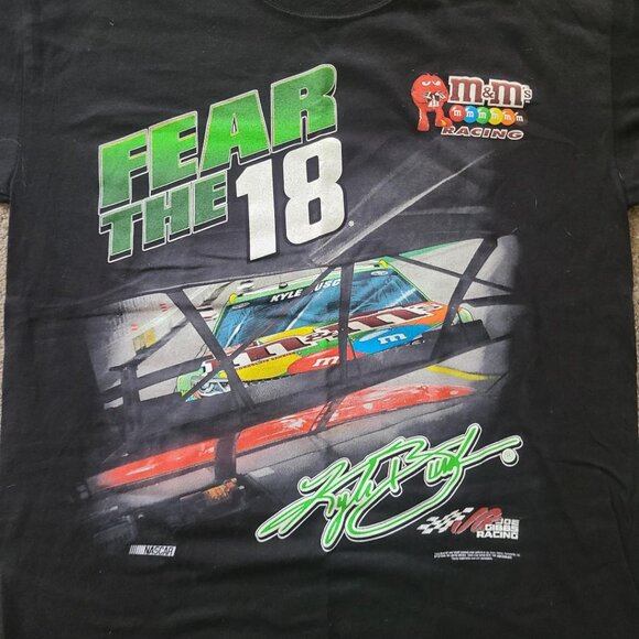 Kyle Busch Joe Gibbs Racing NASCAR T Shirt Large - M&M's Candy #18 NASCAR NWTag - Picture 2 of 6